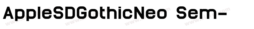 AppleSDGothicNeo Sem字体转换